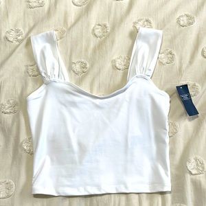 Seamless, midway cropped top